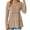 Khaki, variant on Diufon Casual Womens Long Sleeve Tops Fall V Neck Button Blouses Solid Color Loose A-Line Tops