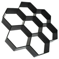 MLINS  Floor Mold Cement Concrete Molds Garden Stepping Stones Outdoor Masonry Black