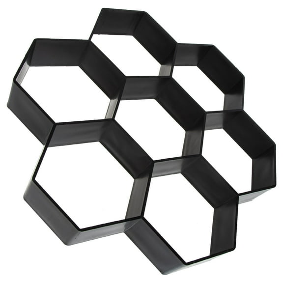 MLINS  Floor Mold Cement Concrete Molds Garden Stepping Stones Outdoor Masonry Black