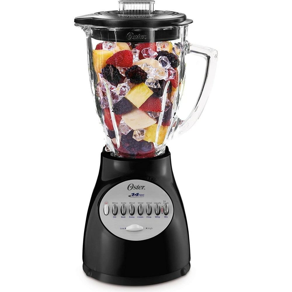 Oster BCBG08B 6Cup Glass Jar 8Speed Blender Black