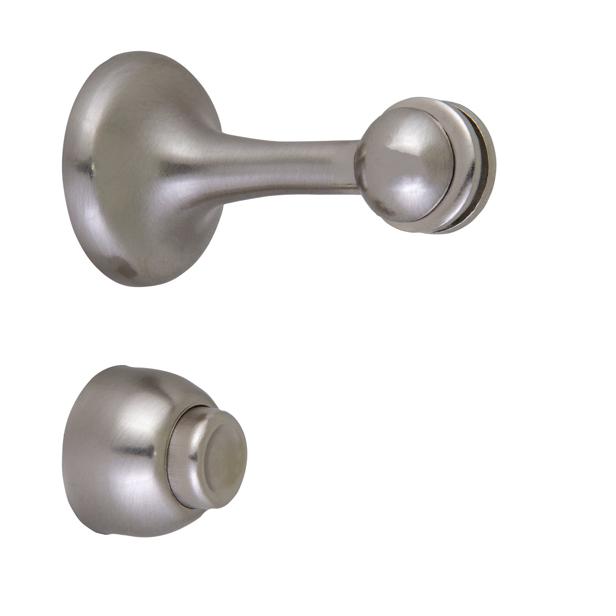 Design House 2-Pack Magnetic Door Stop Wall Protectors with Magnetic Tip, Satin Nickel