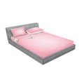 thumbnail image 2 of Ambesonne Vintage Fitted Sheet & Pillow Sham Set, Heart Pearl Necklace, Full, Beige Pink, 2 of 2