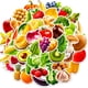 thumbnail image 1 of 50 pegatinas de frutas y verduras para la identificación, pegatinas de frutas y verduras, pegatinas realistas de rábano, setas y pimientos, 1 of 5