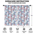 thumbnail image 2 of Blackout Kids Curtains,Blue Baseballs and USA Flags Pattern Childrens Insulated Curtains Set Of 2,Bedroom Essentials,Toddler Room Decor 52"x84", 2 of 5