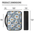 thumbnail image 5 of ZUXONGSY Daisy Print Bible Case for Women Men Bible Cover Lightweight Church Bible Bag with Zippers Waterproof Bible Protective Bible Study Supplies Journal Case, 5 of 6