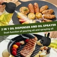 thumbnail image 3 of 1-2PCS 2in1 Olive Oil Dispenser Bottle 500ml Plastic Oil Sprayer Cooking Oil Spray Tank BBQ Baking Picnic Kitchen Tools for Home, 3 of 9