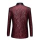 thumbnail image 3 of Traje de esmoquin jacquard para hombre, corte entallado, de dos piezas, para boda, fiesta y graduación, s202412241253, 3 of 5