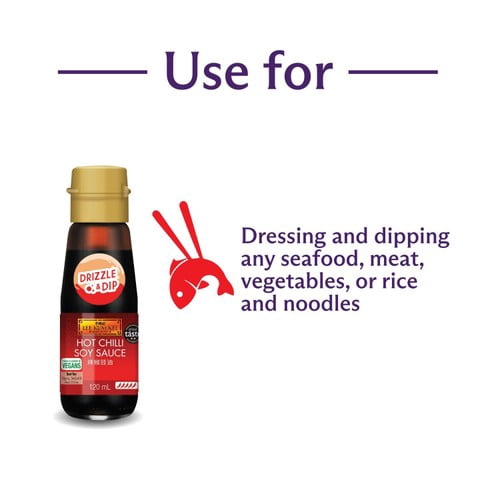 Lee Kum Kee Hot Chilli Soy Sauce 120ml, British Import (Pack of 2)