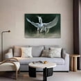thumbnail image 5 of Fantasy Flying White Horse Canvas Poster Bedroom Decor Sports Landscape Office Room Decor Gift,Frame-style,08x12inch(20x30cm), 5 of 8