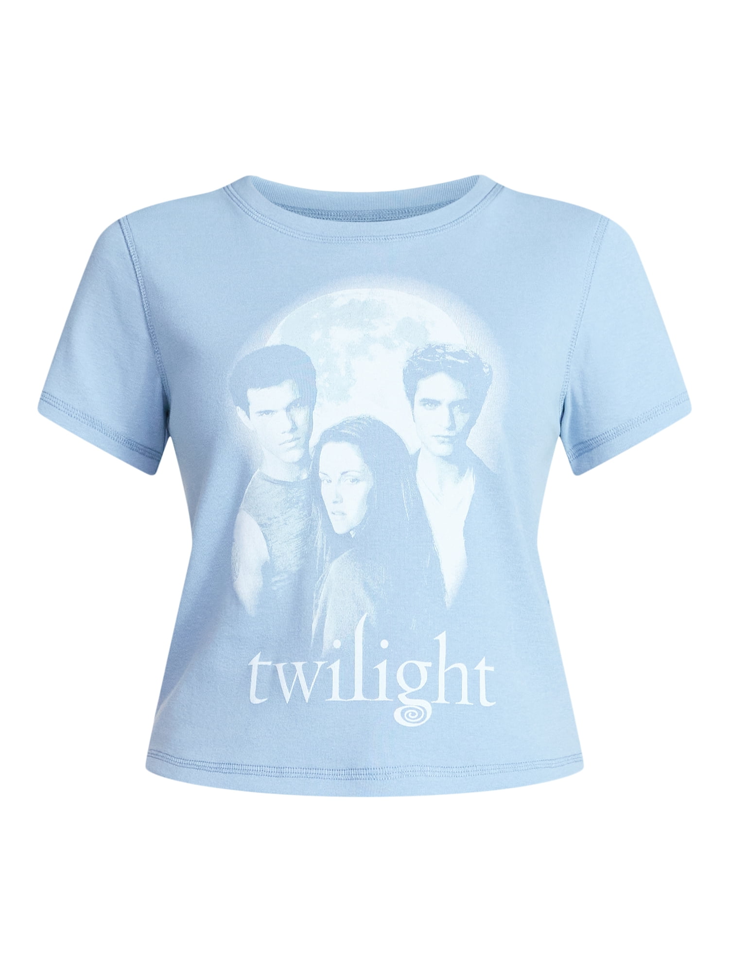 Twilight Moon Women's Graphic Tee with Short Sleeves, Sizes XXS-XXL
