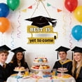 thumbnail image 1 of CaiYueKe 2026 Graduation Decorations Gold Congrats Grad Banner Porch Sign Welcome Wreath Graduation Decorations for Party Decorations Hanging Door Decor, 1 of 7