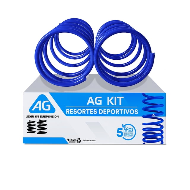 Resortes AG Kit para Auto Delanteros para Peugeot 206 1999 a 2009 2 Piezas Nuevos