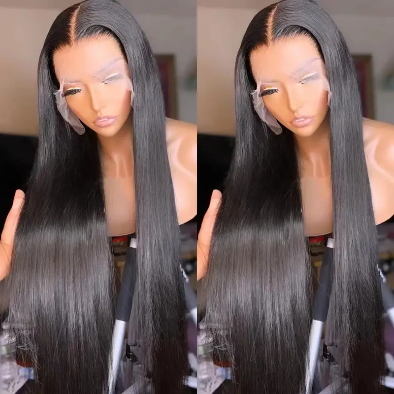 Brazilian Straight Human Hair Wigs 13x4 13x6 Lace Front Wig For Black Women Real Hair Frontal Closure Wig Pre Plucked 18 38 Inches Walmart