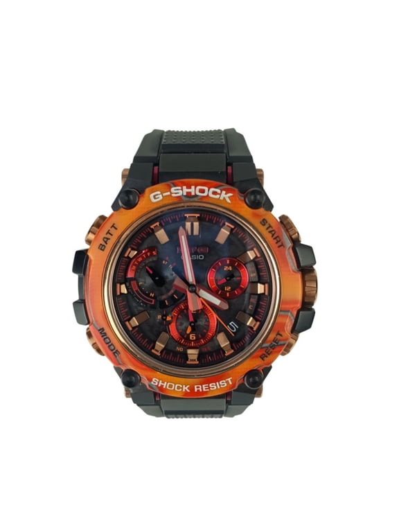 Pre-Owned CASIO G-SHOCK 40th Anniversary Flare Red MT-G MTG-B3000 Series MTG-B3000FR-1AJR Black...