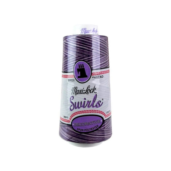 A&E Maxi Lock Swirls Thread 3000yd Purple BerryWav
