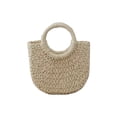 thumbnail image 2 of Handwoven Rattan Tote Bag, Summer Boho Beach Bag for Women, Perfect for Travel Vacation and Fashionable Accessory Gift Idea, 2 of 6