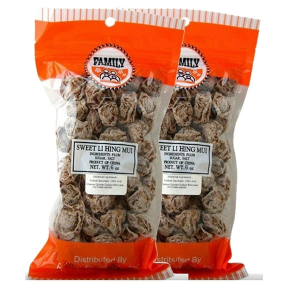 Family Sweet Li Hing Mui Plum Snack, 6 Ounce Bag