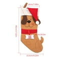 thumbnail image 2 of Christmas Stockings High Quality Funny Personalized  Pet 3D Puppy Dog 17 Inch, 2 of 9