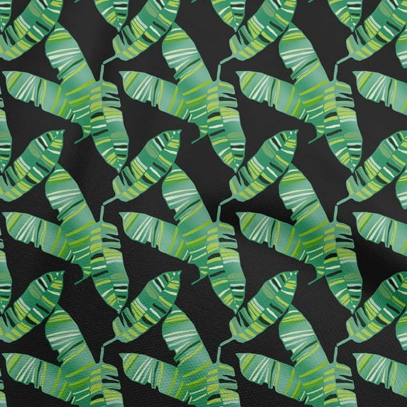oneOone Viscose Chiffon Pear Green Fabric Leaves Fabric For Sewing Printed Craft Fabric By The Yard 42 Inch Wide-aA