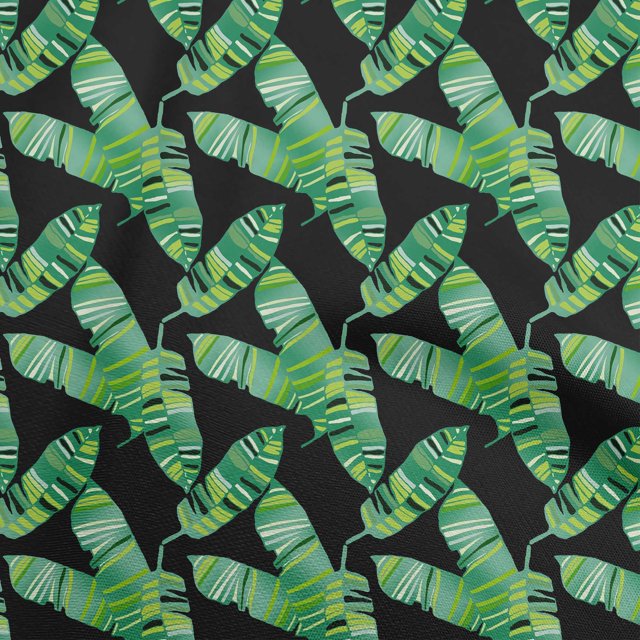 oneOone Tissu Popeline de Coton Vert Poire Feuilles Matériel de Robe Tissu Imprimé Tissu au Mètre 42 Pouces de Large-Ac