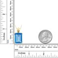 thumbnail image 3 of Gem Stone King 16.03 Ct Swiss Blue Topaz White Topaz 18K Yellow Gold Plated Silver Pendant, 3 of 4