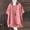 Watermelon Red, variant on WHEANG Womens Summer Tops Trendy Short Sleeve Solid Color Blouses for Women Dressy Casual Loose Comfort Cotton Linen Tops for Women Hot Summer Sale Womens Tops Green S Summer Sales Under $2