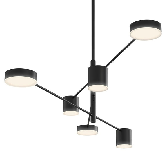 Sonneman 2883 Counterpoint 45" Wide Integrated Led Chandelier - Black