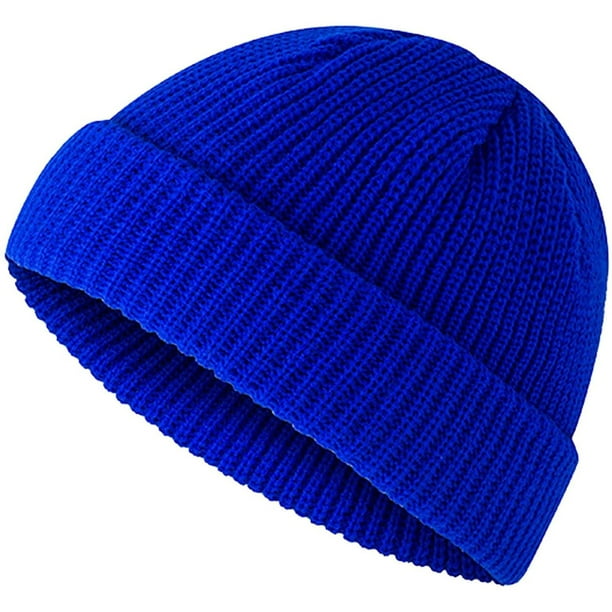 CEHVOM Men's And Women's Autumn And Winter Couples Retro Dome Warm Toe Cap  Knitted Hat 