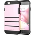 thumbnail image 1 of Étui iPhone 6S, Étui iPhone 6, Étui Série Protection Forte IBAOLEA pour IBAOLEA iPhone 6 6S (4.7 Pouces) - Noir Rose, 1 of 8