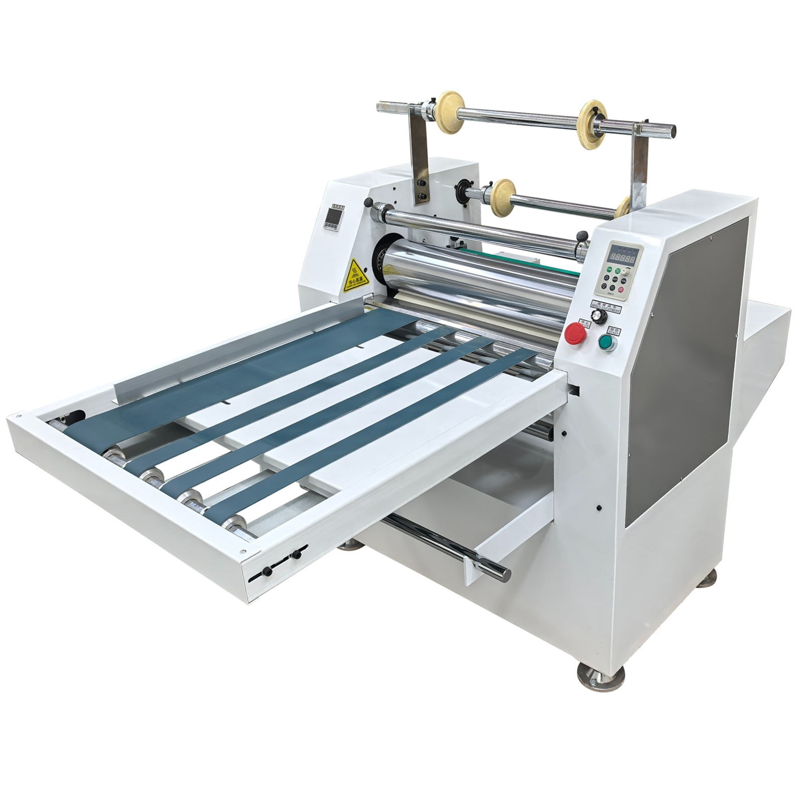 17.72in Steel Roller Thermal Laminator with Conveyor Belt Winding Mechanism