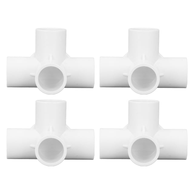 Conector de Tubería de PVC NikouMX 4 Vías 10 Piezas