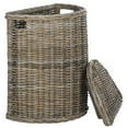 thumbnail image 6 of Safavieh Damari Nautical Wicker Storage Hamper with Lid, 6 of 6