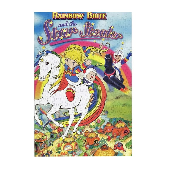 Rainbow Brite Wooden Picture Puzzle 300 Piece Jigsaw Puzzle for Adults Challenging Puzzle Game Gifts