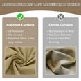 thumbnail image 6 of Aoodor 10' x 12' Gazebo Curtain Set Protecting Privacy Side Walls 4 Panels, Curtain Only - Khaki and Sand Yellow, 6 of 10