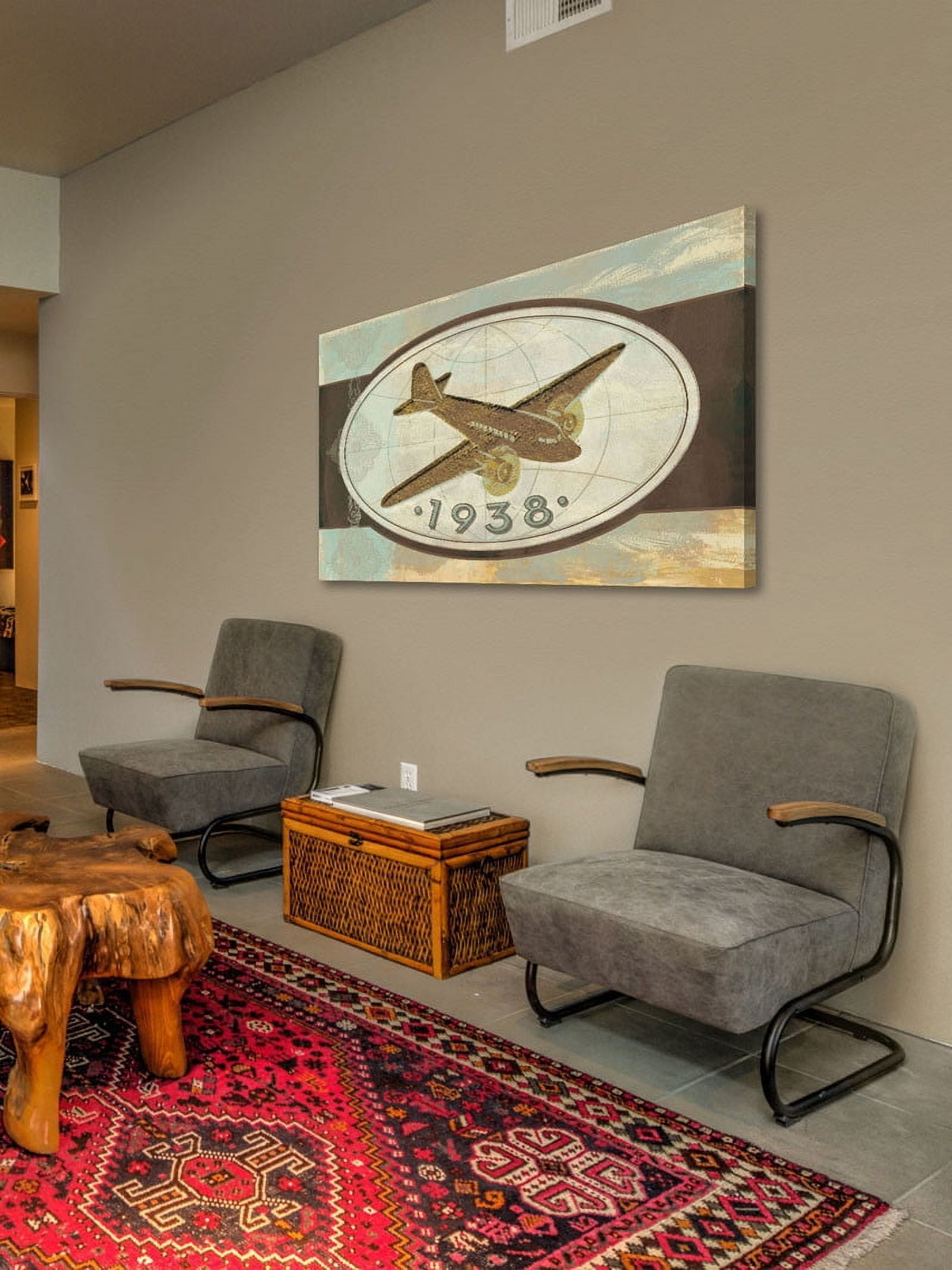 Marmont Hill "Vintage Plane 1938" Painting Print on Canvas