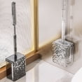 thumbnail image 4 of Silicone Toilet Brush and Holder Wall Mounted for Bathroom Quick Drying Efficient Professional, 4 of 20