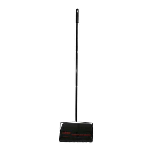 Winco - Barredora de moqueta de acero, mediano, negro
