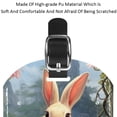 thumbnail image 4 of Square 2Pack PU Leather Easter Rabbit Cruise Luggage Tag with Privacy Cover and Name ID Tag for Travel Handbags Backpacks Luggage Tags, 4 of 6