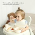 thumbnail image 5 of Yooforea Platinum Silicone Baby Spoons for First Stage 4 Months+ Babies Infants Toddlers I 2 PC Set Self Feeding Puree Spoons for Baby Led Weaning I 100% Food Grade Silicone I BPA BPS PVC Free, 5 of 5