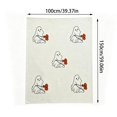 thumbnail image 3 of Fievgin Halloween Throw Blanket, Cute Ghost Dog Soft Cozy Flannel Blanket for Party Sofa Bed Living Room, 39x59in, 3 of 7