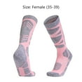 thumbnail image 6 of NIBOLOG 1 Pair Women Winter Ski Socks Long-Tube Thermal Cotton Socks Sweat Absorption Comfortable Thickened Outdoor Sports Socks for Skiing Hiking Running Climbing, 6 of 8