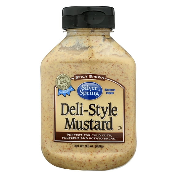Pack of 9, Silver Springs Deli Style Mustard, 9.5 oz