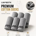 thumbnail image 6 of LWFBDTK Women Ankle Running Socks, 6-Pairs, Low Cut Cushioned Socks with Arch Support, Moisture Wicking, Gift Box Packaged, Size M (6.5-8.5), Grey, 6 of 8