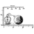 thumbnail image 3 of Sterling Silver Heart Locket and Key - 3/4 Inch x 3/4 Inch, 3 of 3