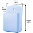 thumbnail image 2 of Remote Control Holder Wall Mount Media Controller Organizer Box for Office Bedroom Parlor Pack of 2 (Blue), 2 of 3