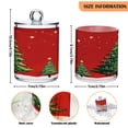 thumbnail image 3 of Iauyy 2 pack Transparent Floss Storage Container - Sealed Cotton Pad Can with PS Plastic Lid Dust-Proof for Bathroom Dressing Table,Small Christmas Tree, 3 of 7