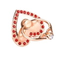 thumbnail image 1 of jesticaly Heart Shaped Mobile Phone Support Rhinesone 360 Degree Rotating Frame Brackets Accessories red, 1 of 4