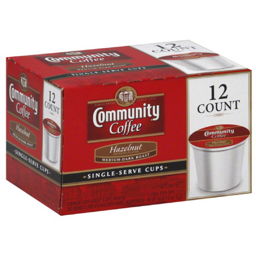 Community Toasted Hazelnut Single Serve Coffee, 12 count, 4.65 oz