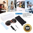 thumbnail image 7 of TINHAO Polarized Fit Over Glasses Sunglasses for Women UV Protection, Trendy Oversized Cat Eye Sunglasses for Driving Riding, 7 of 7