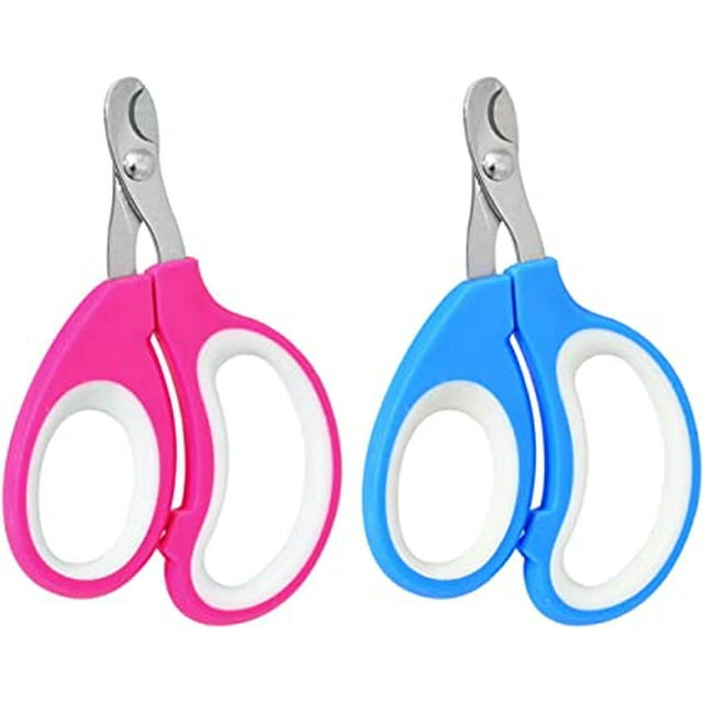 Jinsinto 2 Professional Cat Claw Clippers, Dog Rabbit Bird and Small Animal Nail Clipper, Stainless Steel Curved Nail Clipper, Portable Claw Clipper Cat Claw Cutter